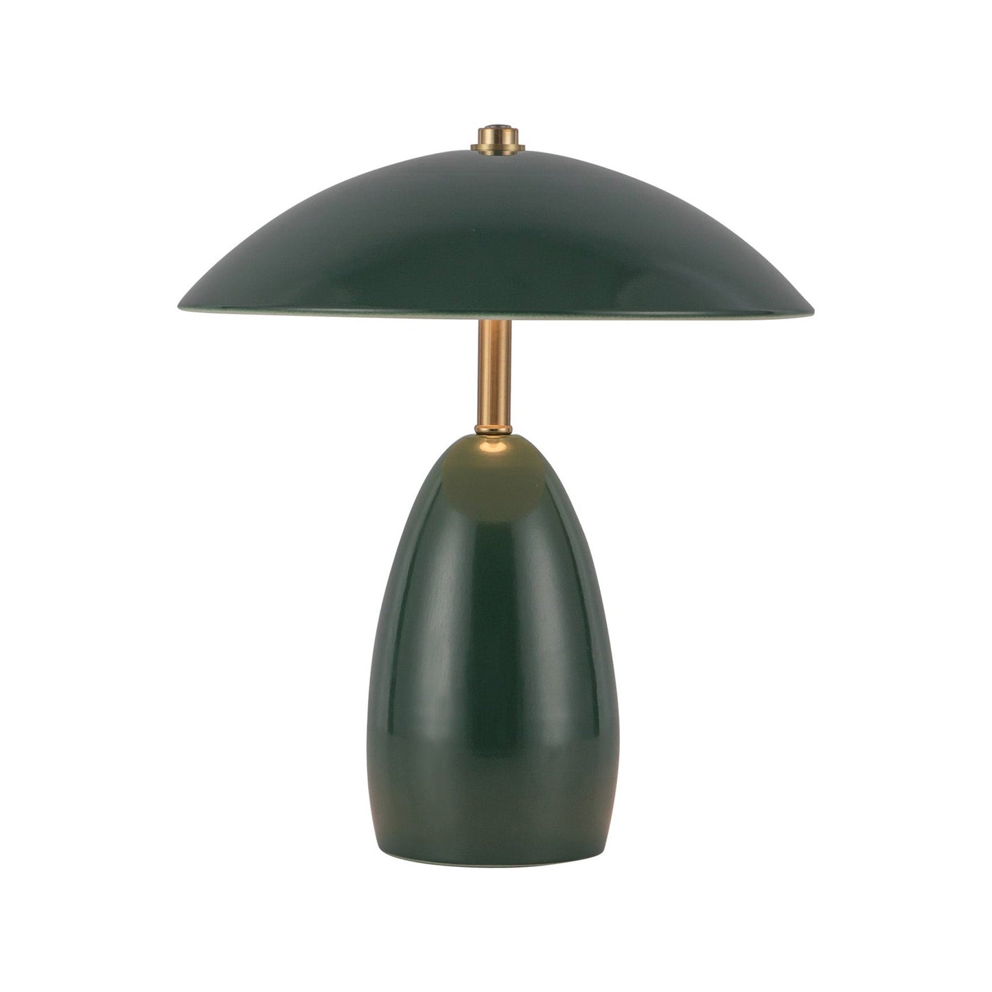 Poppy LED Table Lamp in Pine Green (Small).
