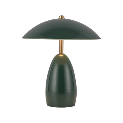 Poppy LED Table Lamp in Pine Green (Small).