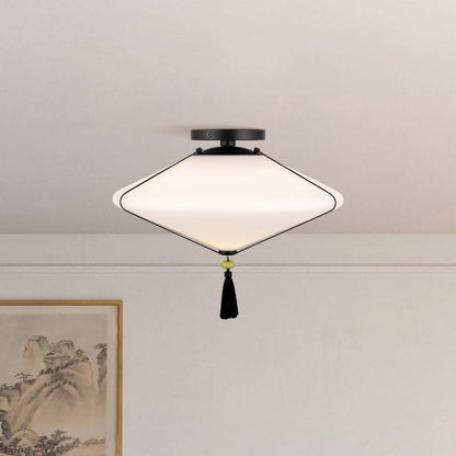 Reeve Semi Flush Mount Ceiling Light in Detail.