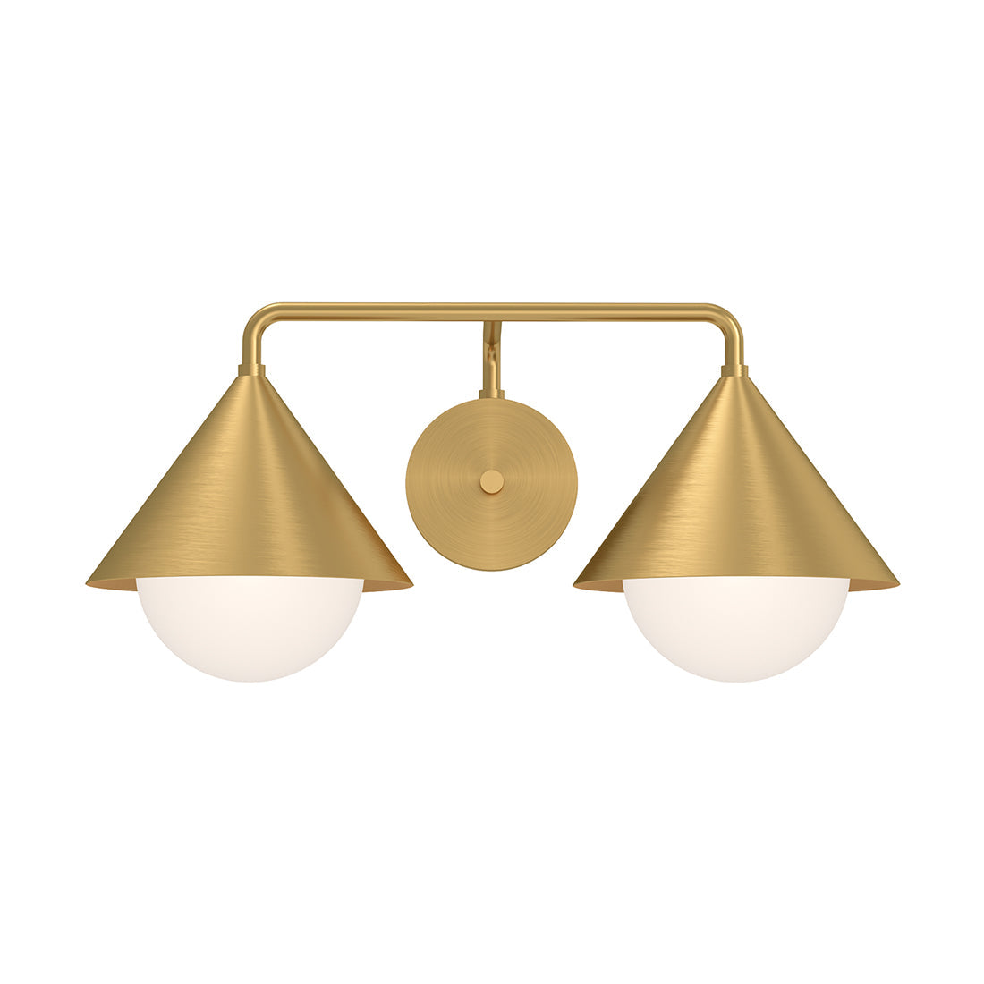 Remy Vanity Wall Light in Brushed Gold (2-Light).
