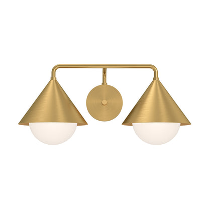 Remy Vanity Wall Light in Brushed Gold (2-Light).