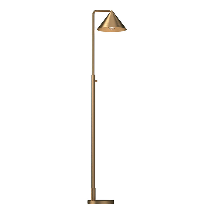 Remy Floor Lamp in Brushed Gold.