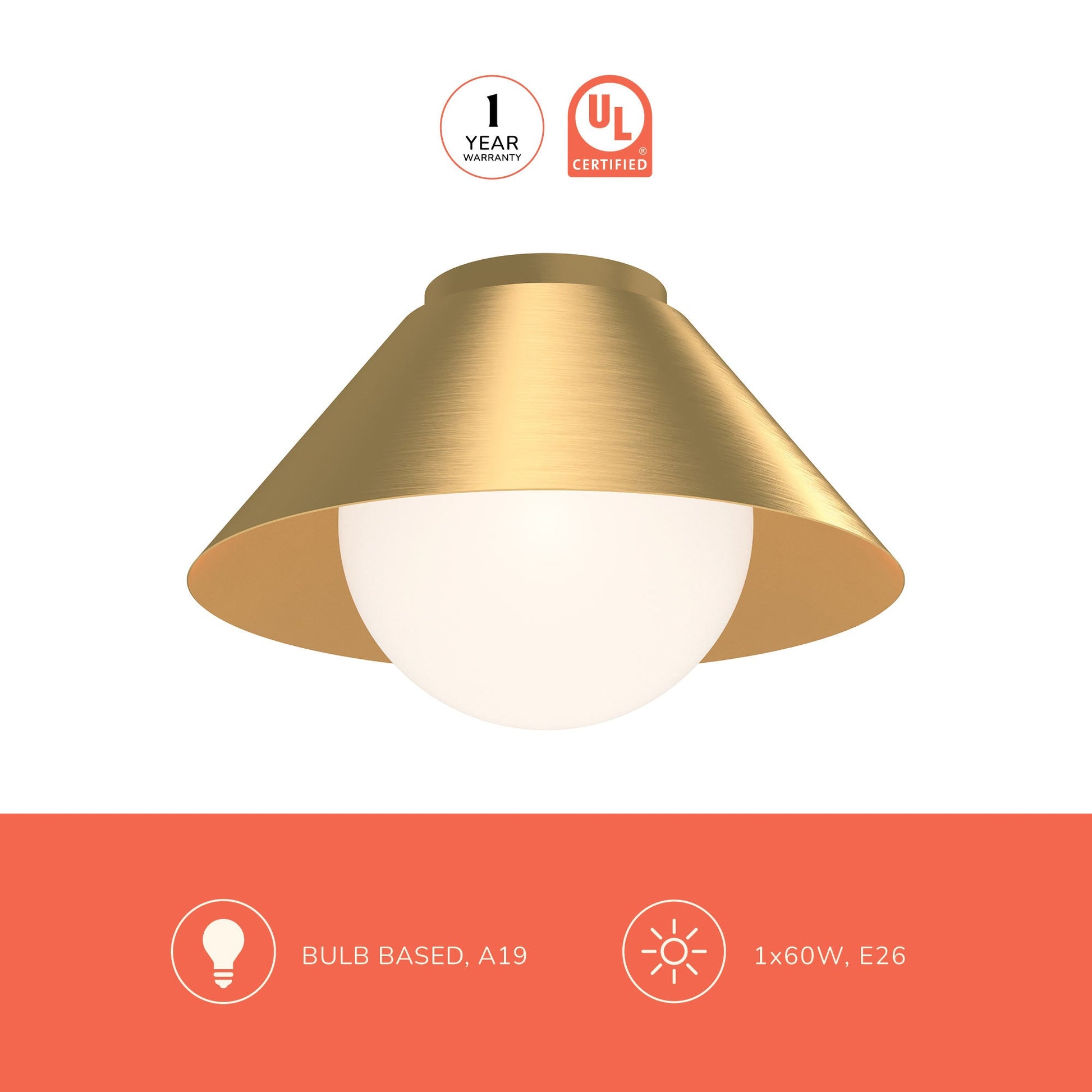 Remy Flush Mount Ceiling Light in Detail.