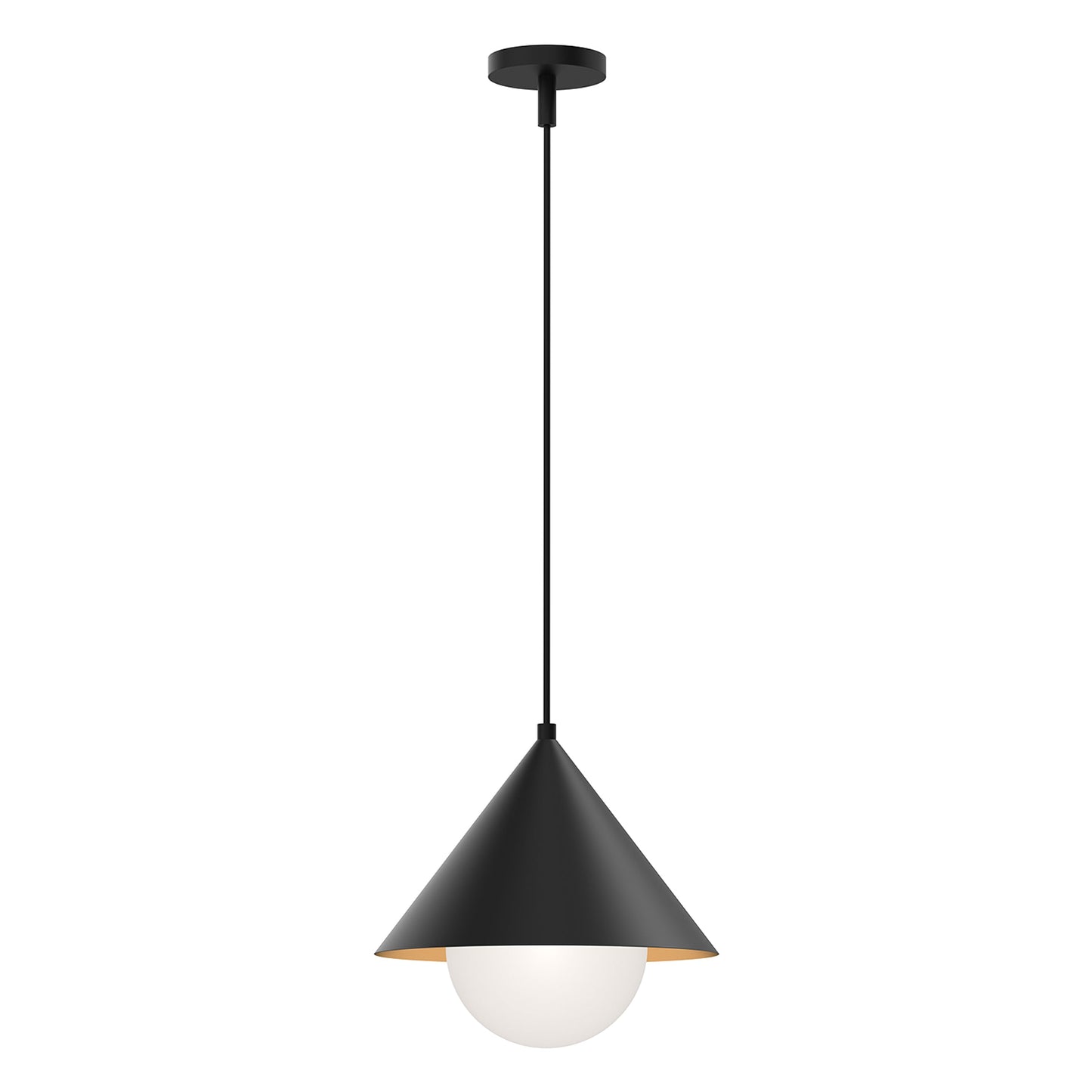 Remy Pendant Light in Matte Black.