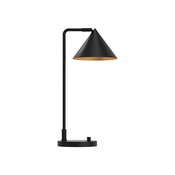 Remy Table Lamp in Matte Black.