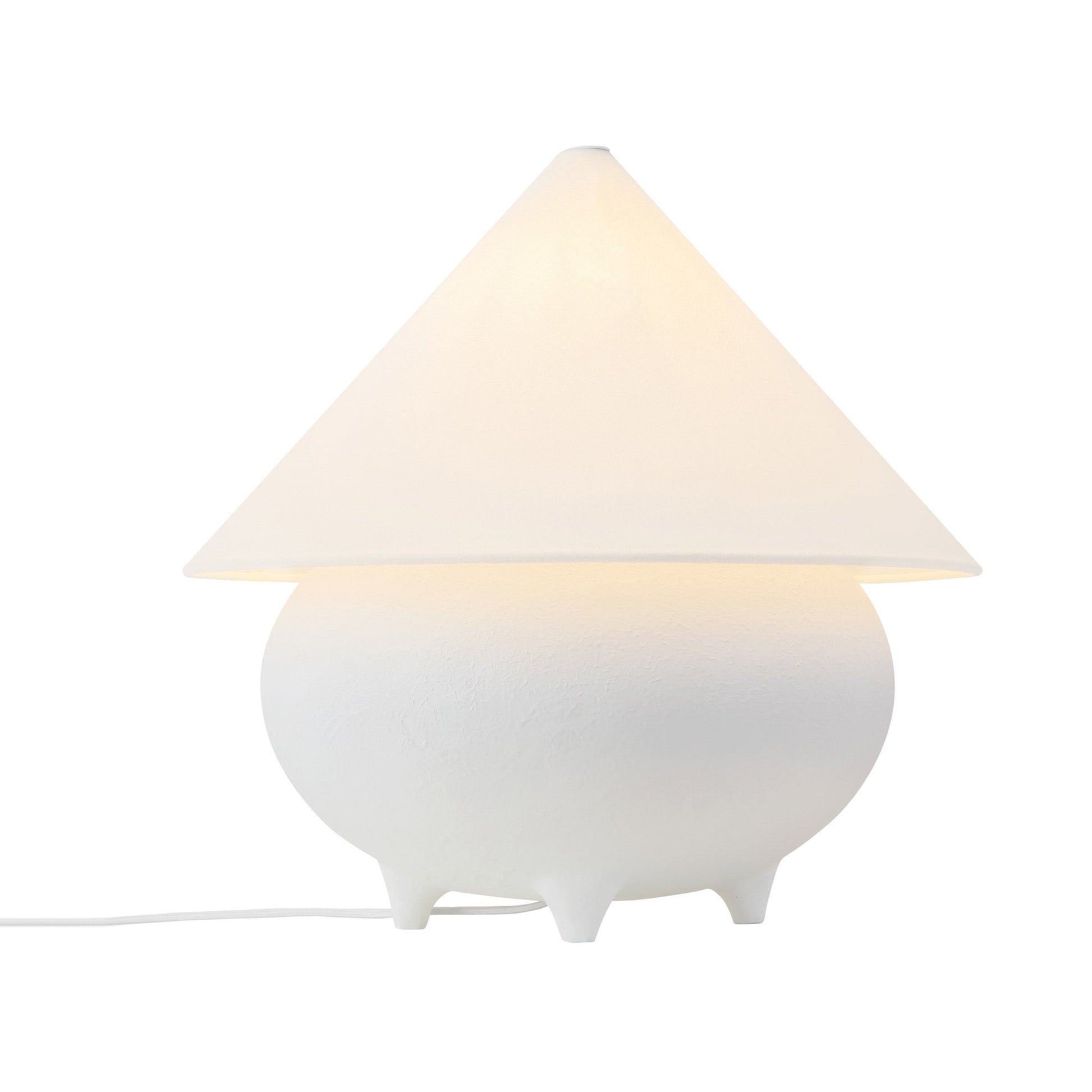Rowan Table Lamp in Antique White.