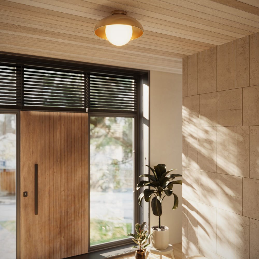 Rubio Flush Mount Ceiling Light in living room.