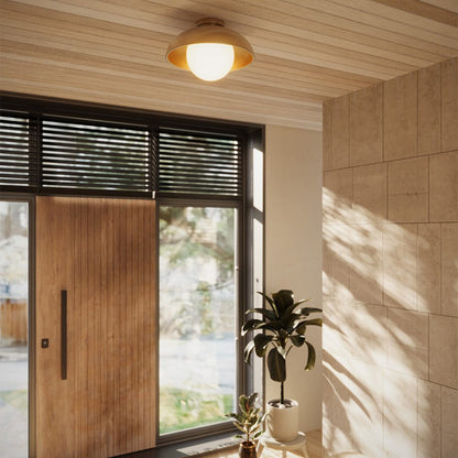 Rubio Flush Mount Ceiling Light in living room.