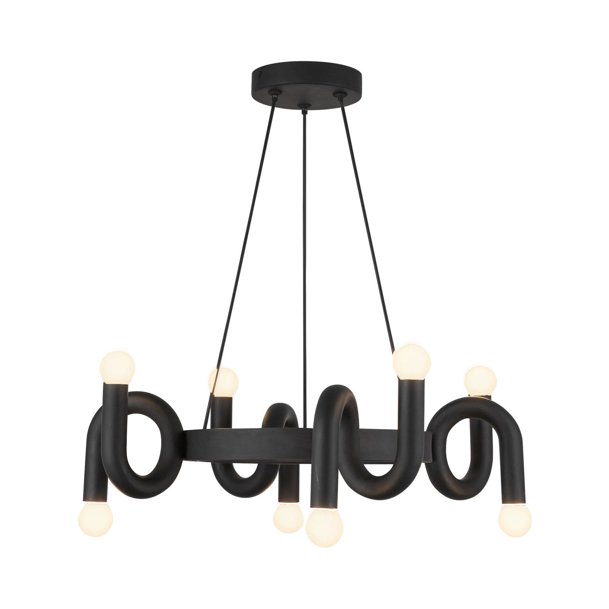 Sadie Chandelier in Matte Black.