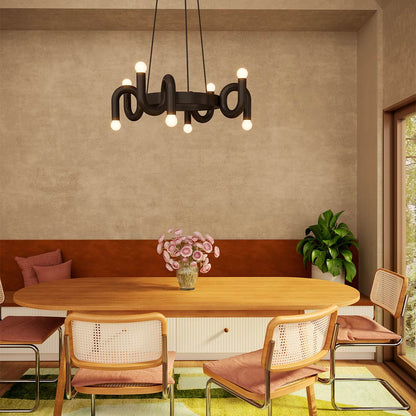 Sadie Chandelier in dining room.