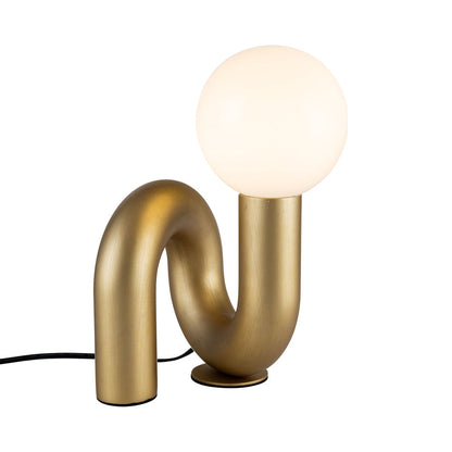 Sadie Table Lamp in Brushed Gold.