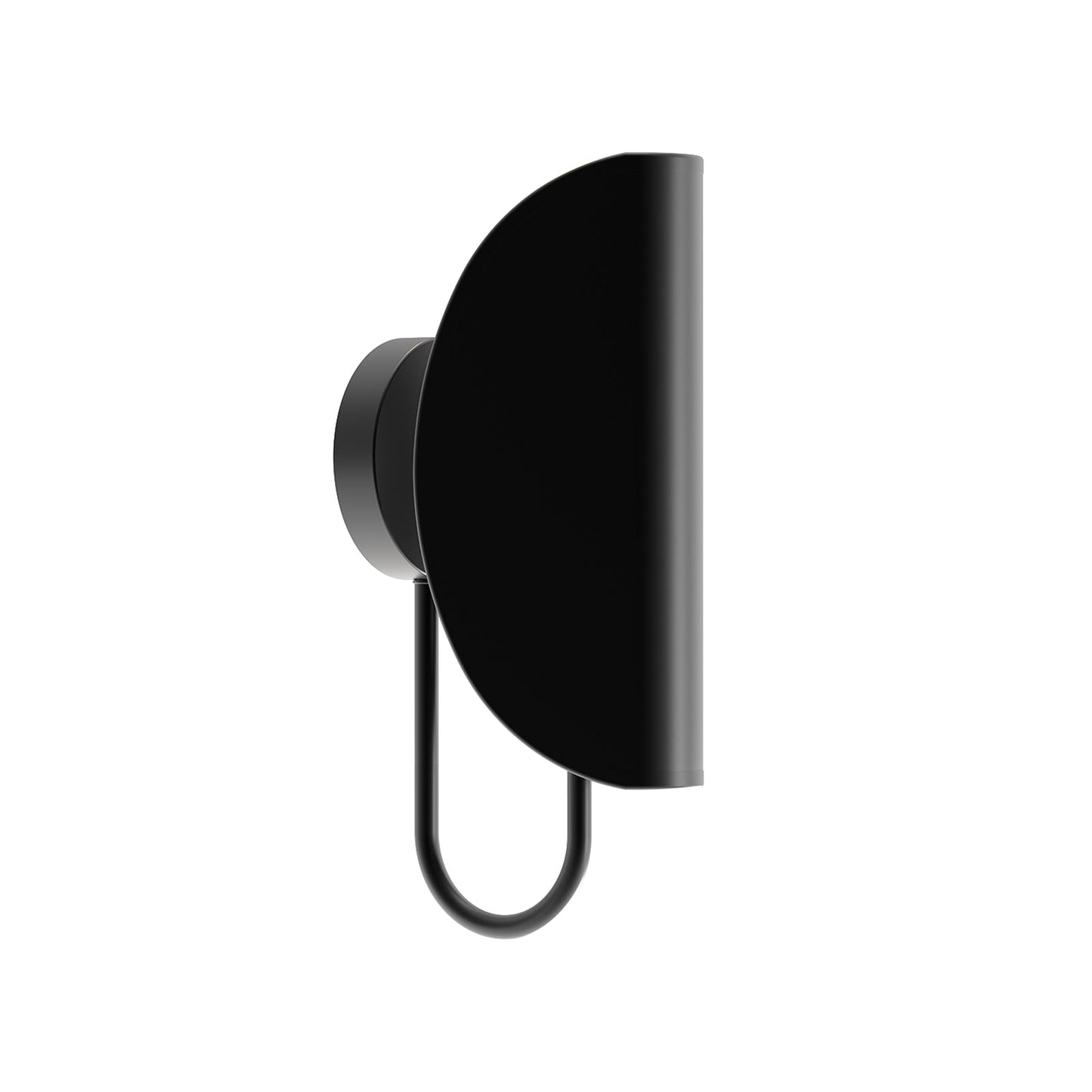 Seno Vanity Wall Light in Matte Black.