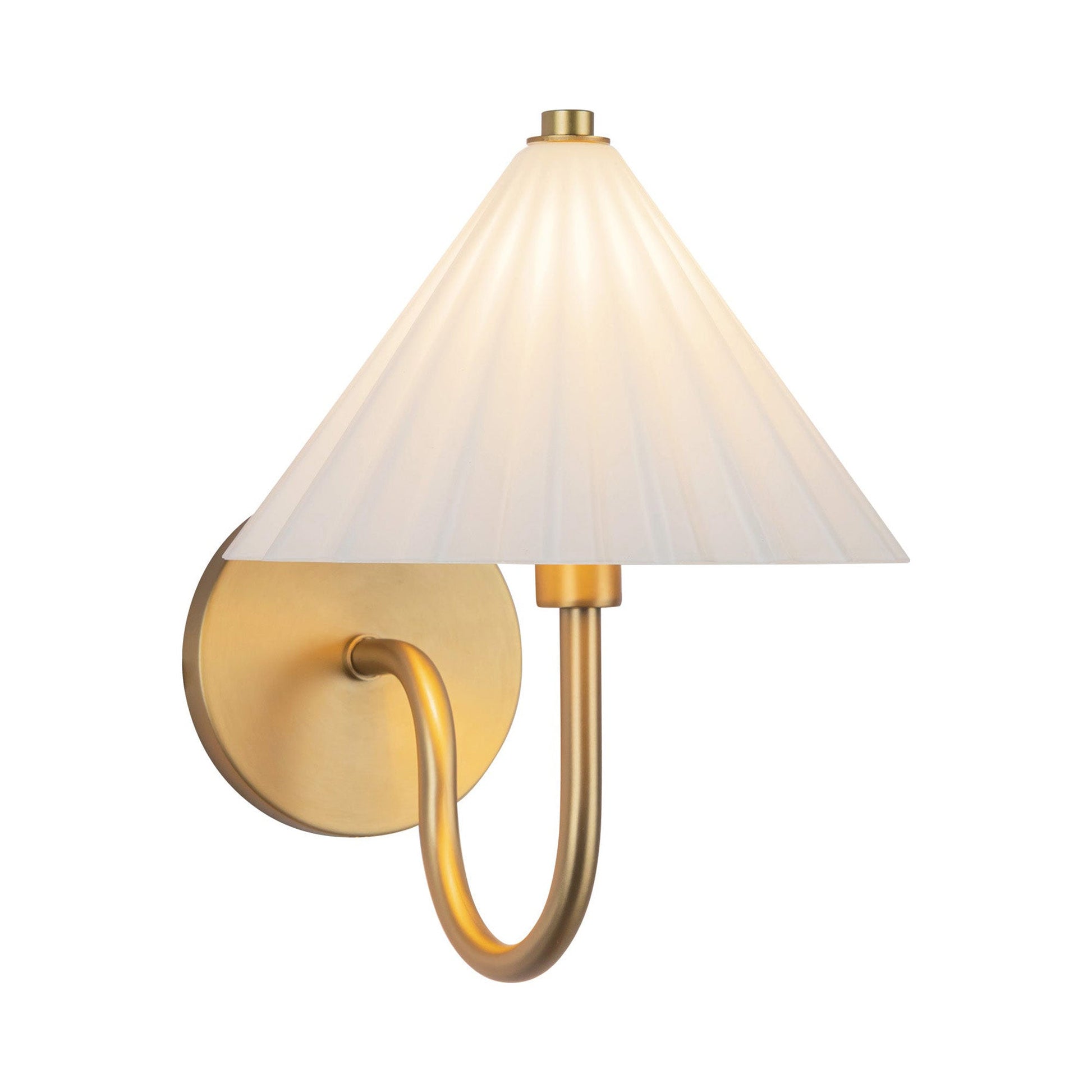 Serena Bath Wall Light in Aged Gold.