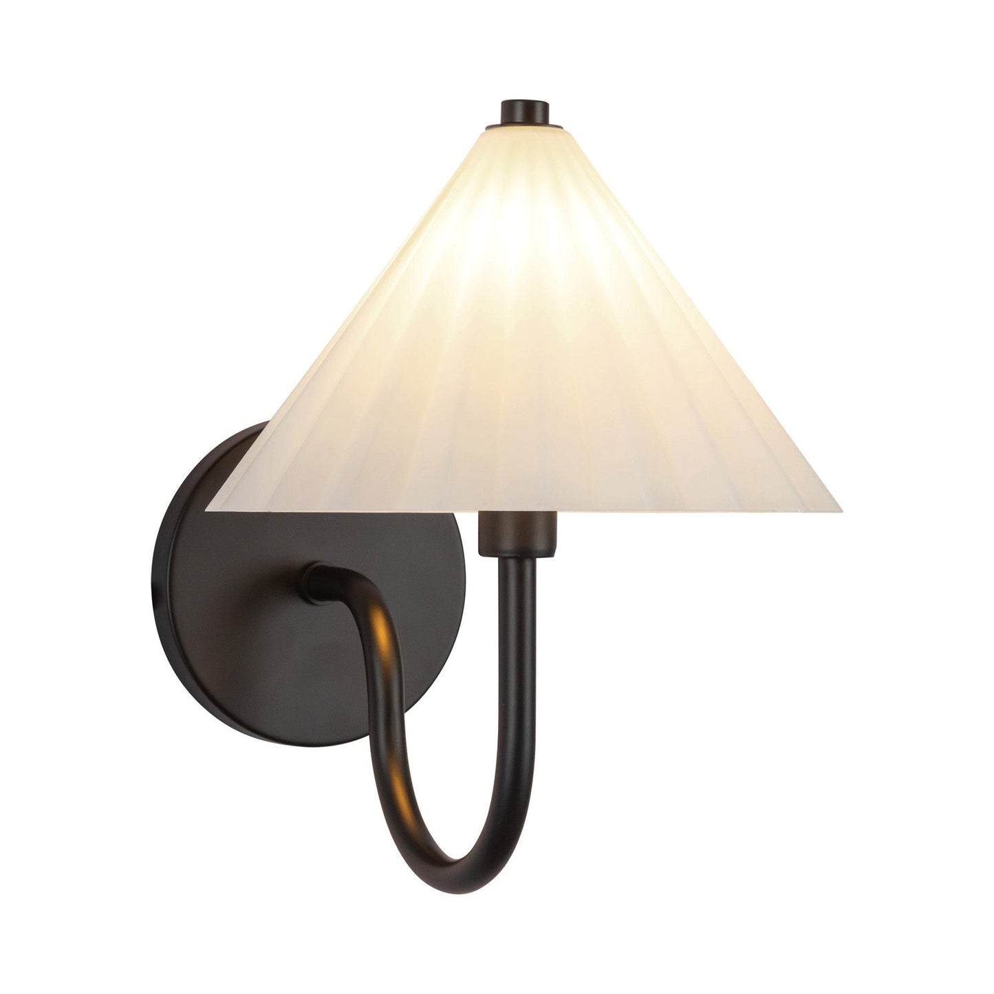 Serena Bath Wall Light in Matte Black.
