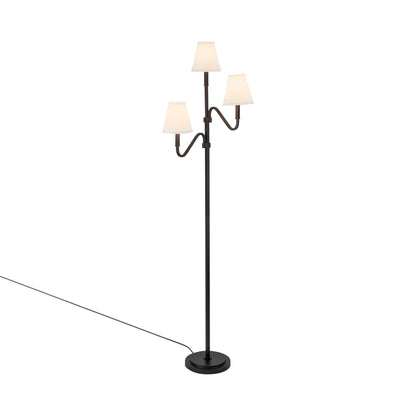 Sloan Floor Lamp in Matte Black.