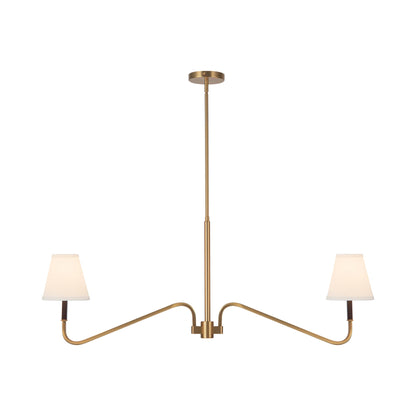 Sloan Linear Pendant Light in Brushed Gold.