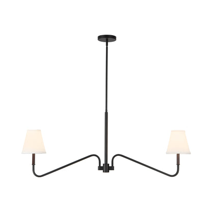 Sloan Linear Pendant Light in Matte Black.