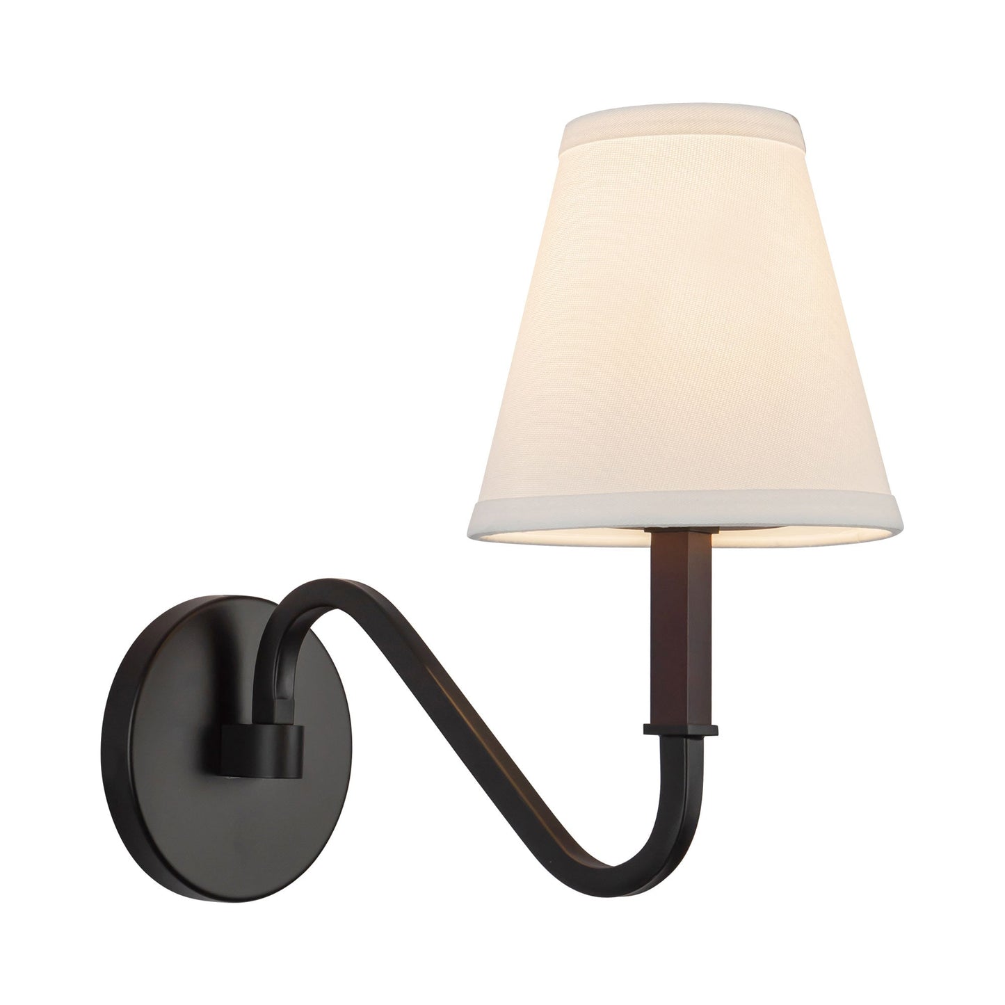 Sloan Wall Light in Matte Black.