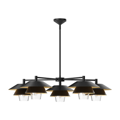 Tetsu Chandelier in Matte Black.