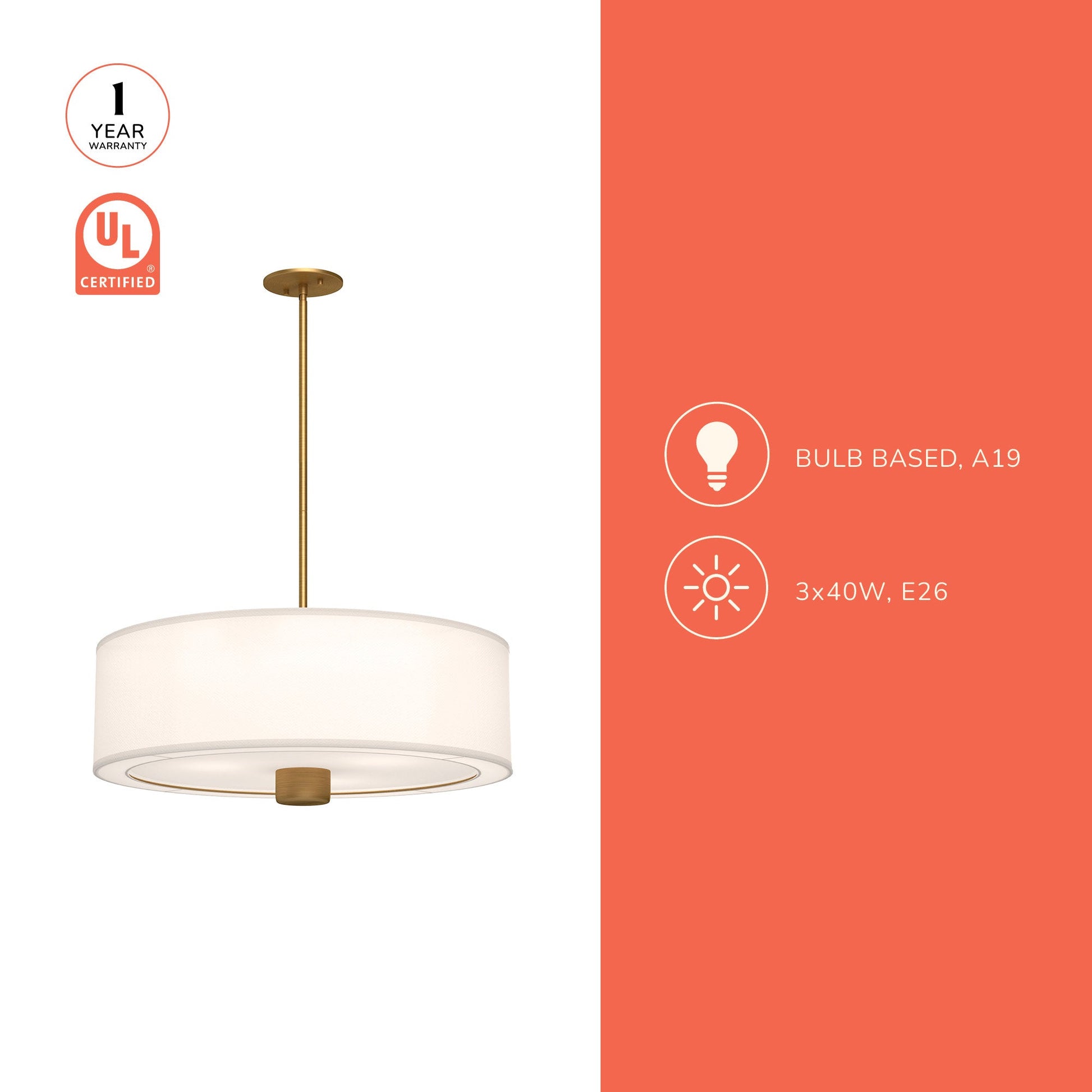 Theo Flush Pendant Light in Detail.