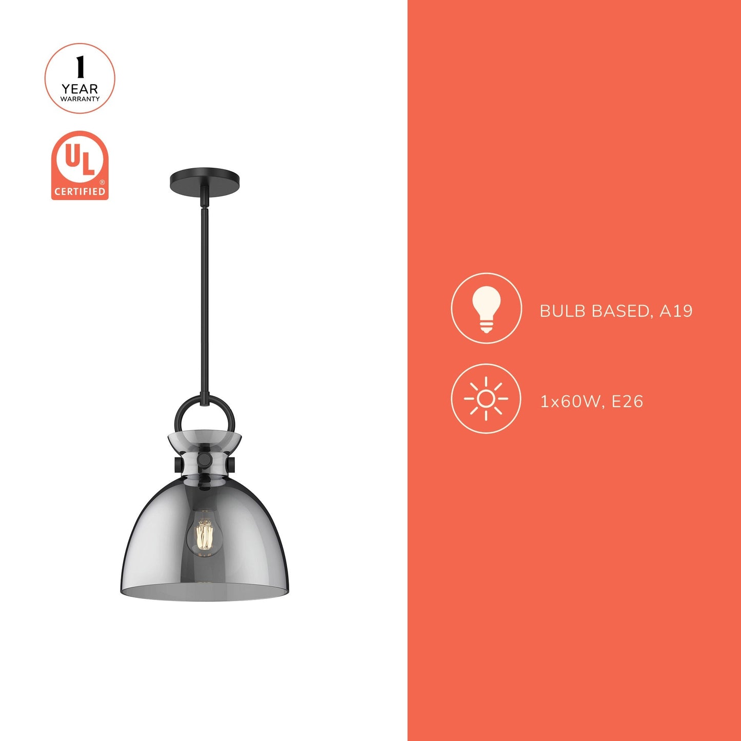 Waldo 4118 Pendant Light in Detail.