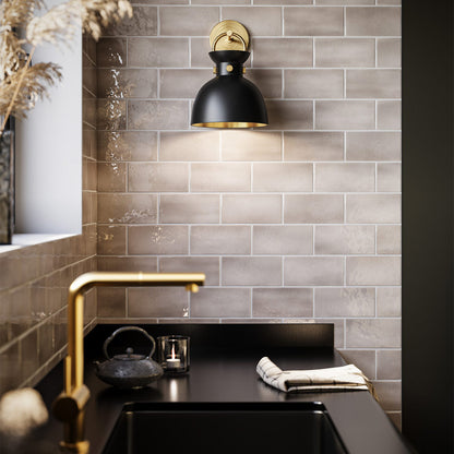 Waldo Vanity Wall Light in bathroom.