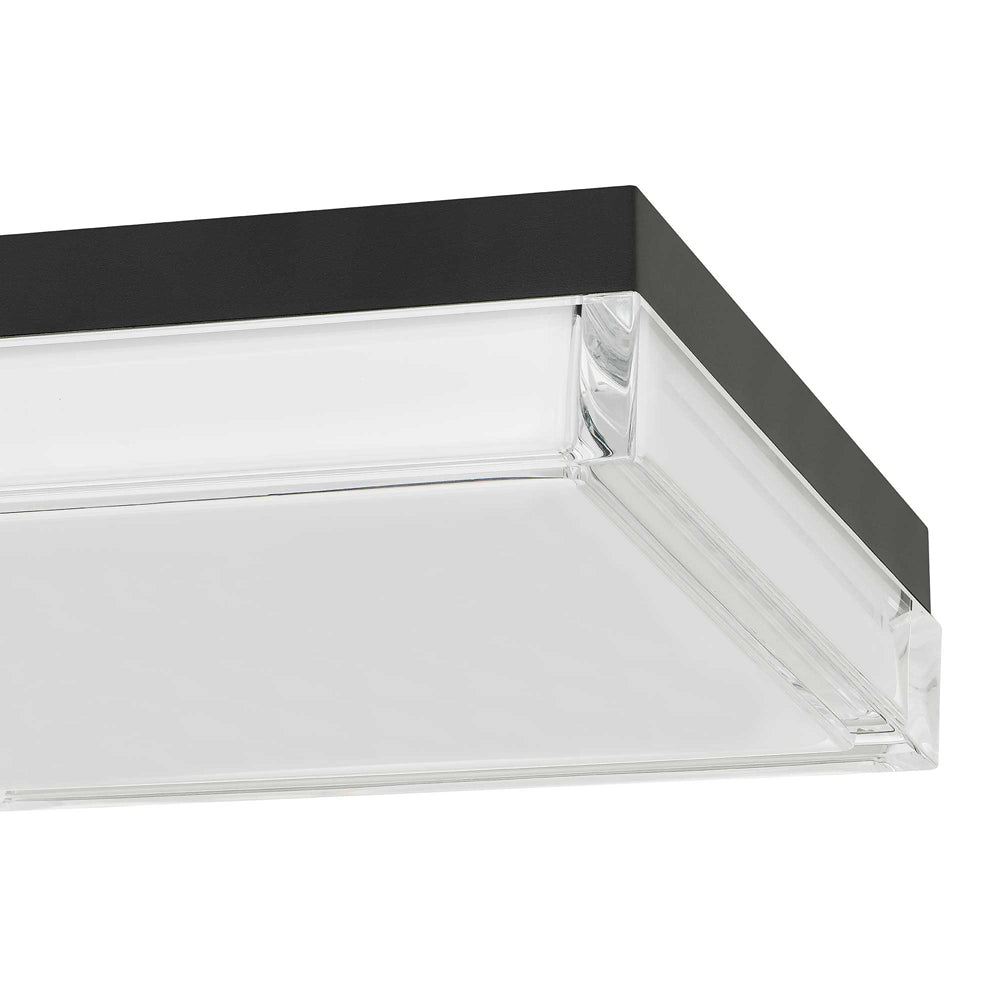 Box Outdoor LED Flush Mount Ceiling Light in Detail.