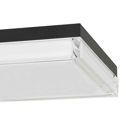 Box Outdoor LED Flush Mount Ceiling Light in Detail.