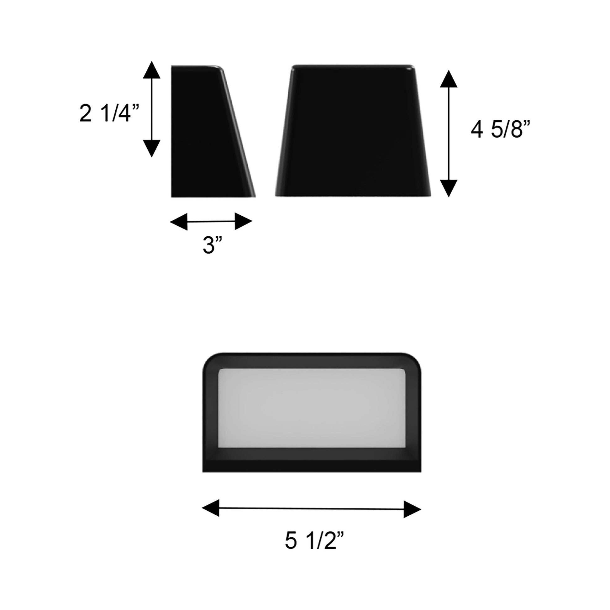 Bull Outdoor LED Wall Light - line drawing.