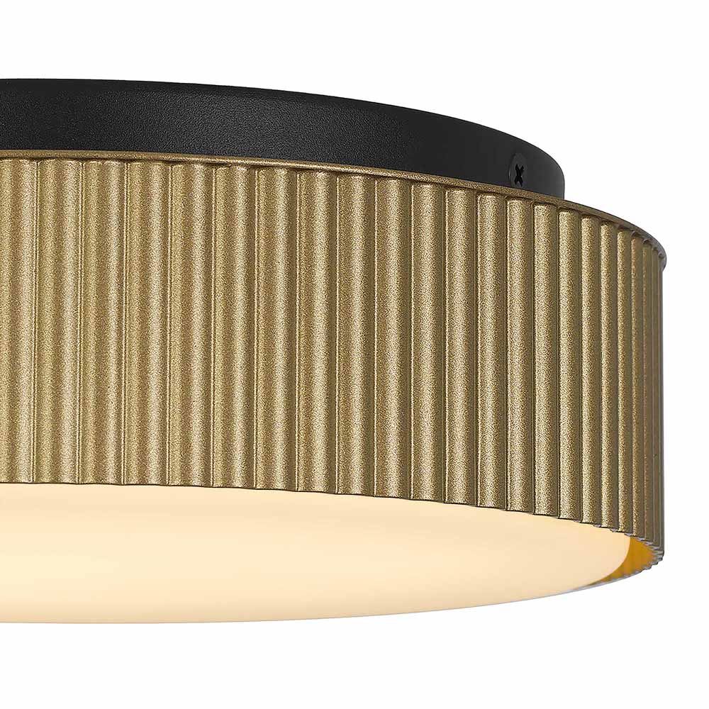 Channel Outdoor LED Flush Mount Ceiling Light in Detail.