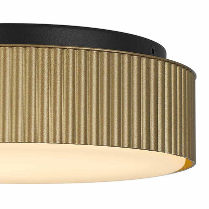 Channel Outdoor LED Flush Mount Ceiling Light in Detail.