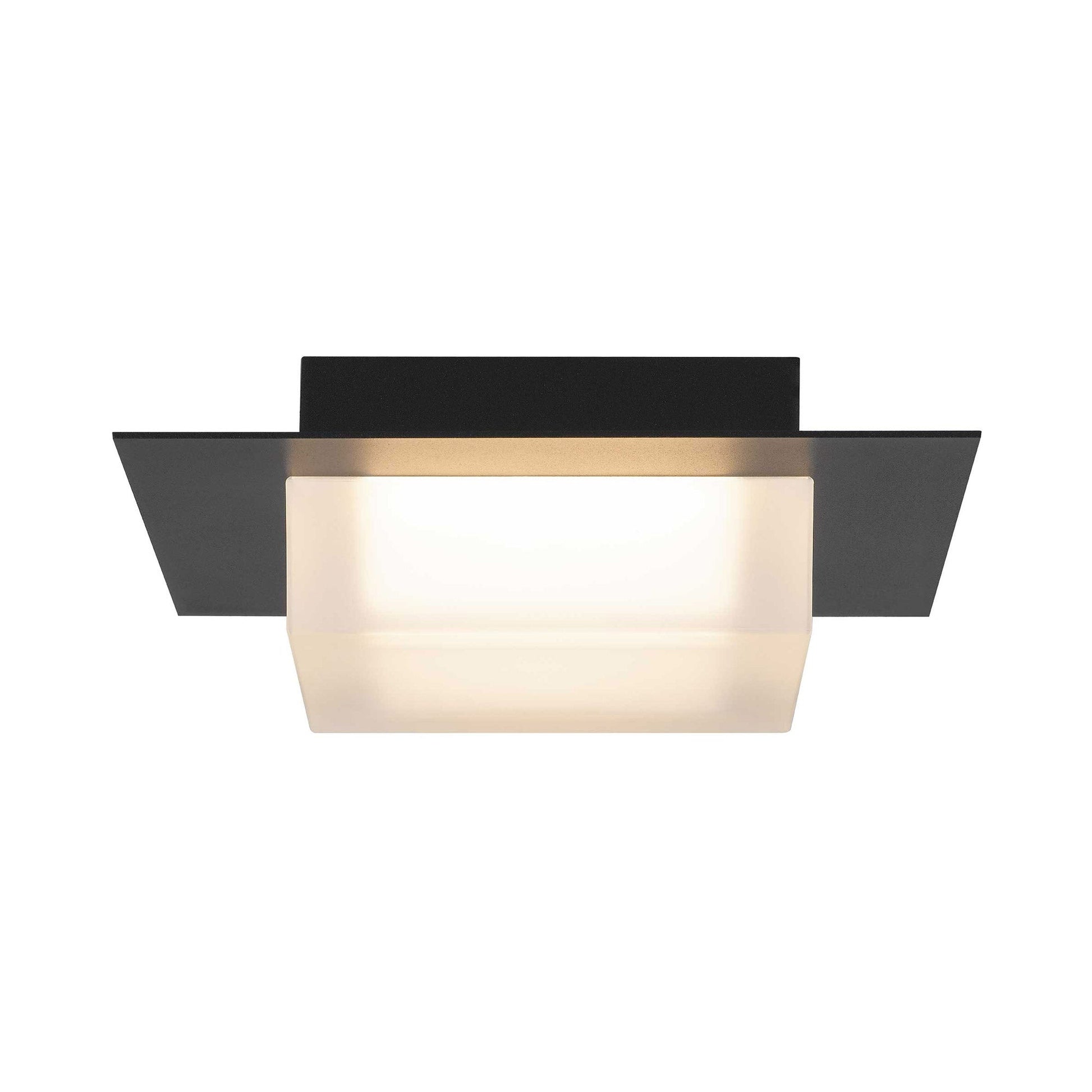 Foursquare Outdoor LED Flush Mount Ceiling Light in Detail.