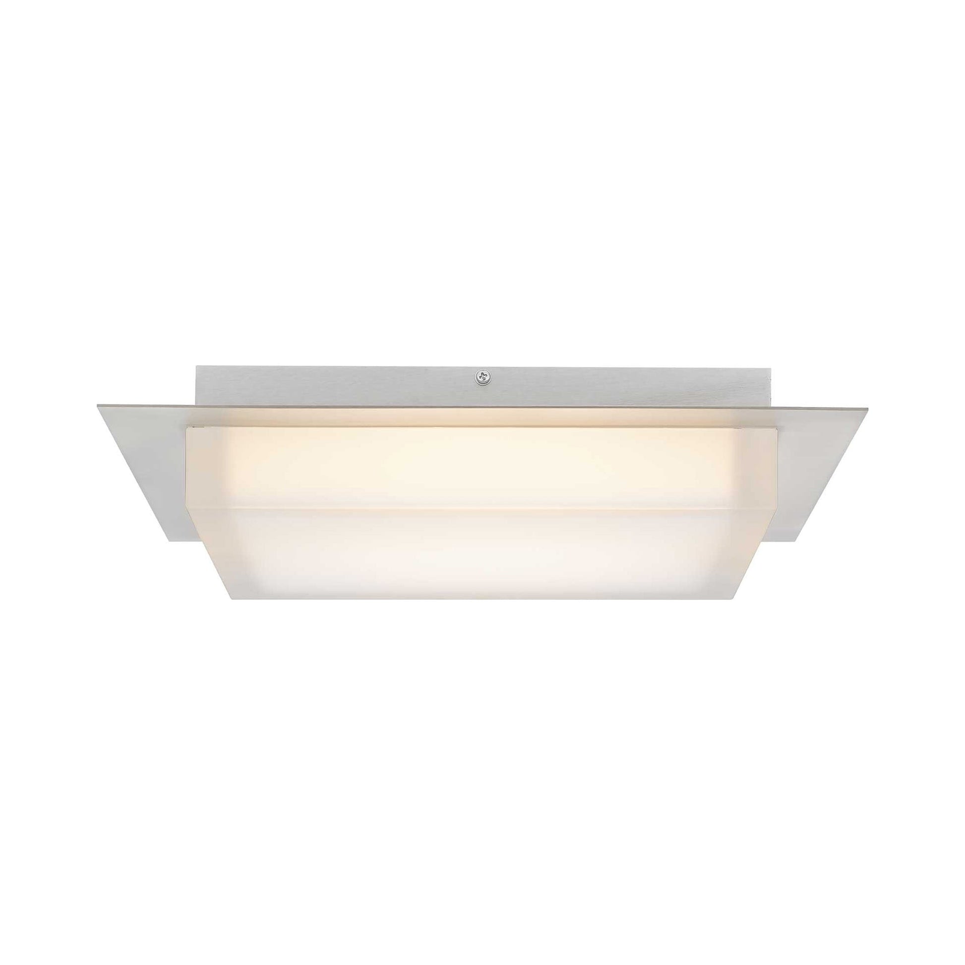 Foursquare Outdoor LED Flush Mount Ceiling Light in Detail.