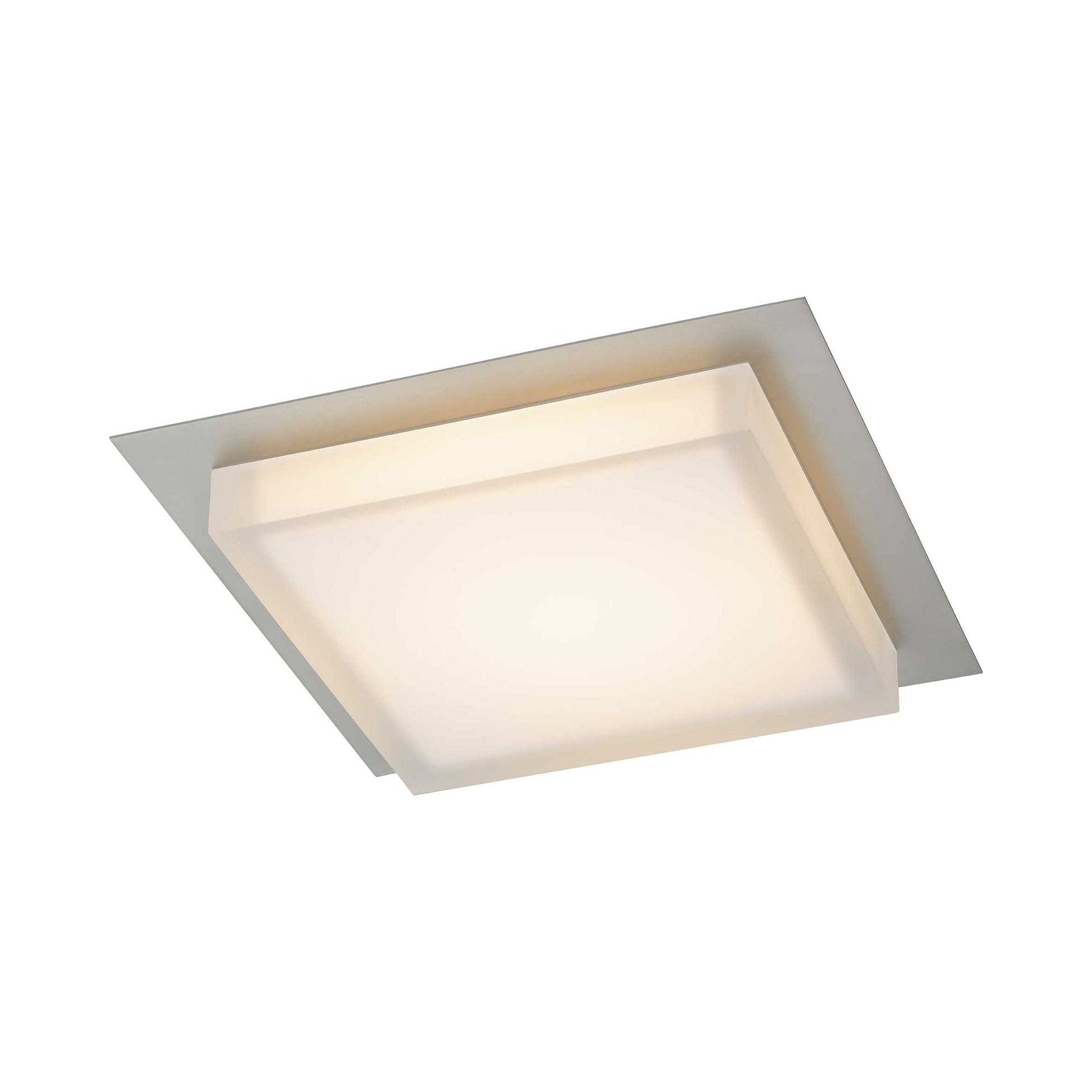 Foursquare Outdoor LED Flush Mount Ceiling Light in Detail.