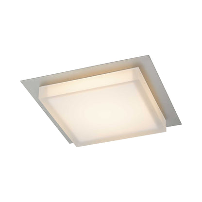 Foursquare Outdoor LED Flush Mount Ceiling Light in Detail.
