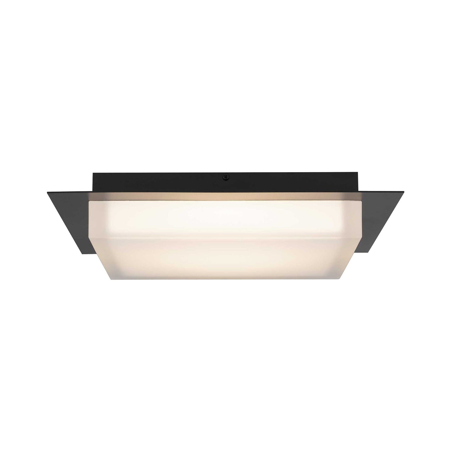 Foursquare Outdoor LED Flush Mount Ceiling Light in Detail.