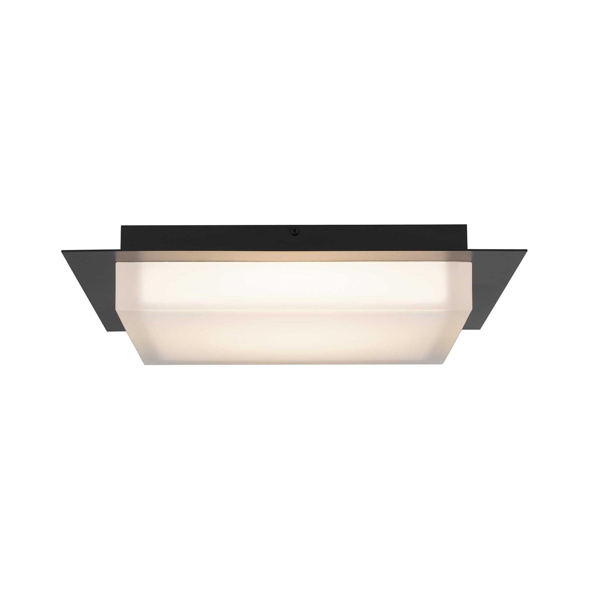 Foursquare Outdoor LED Flush Mount Ceiling Light in Detail.