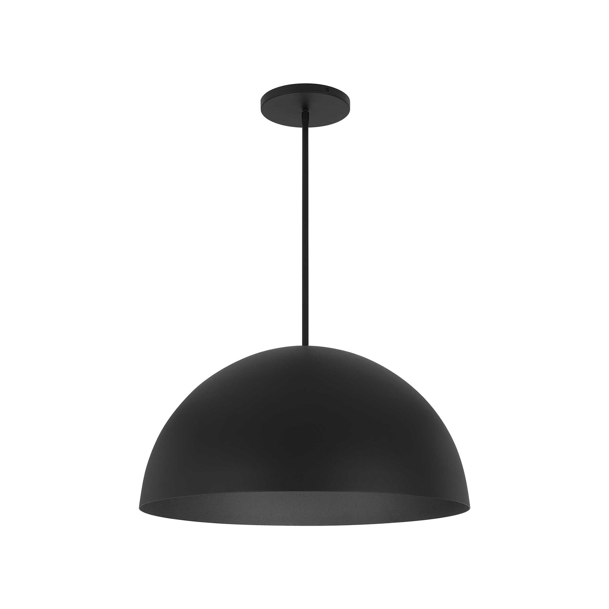 Half Round Outdoor LED Pendant Light (23.63-Inch).