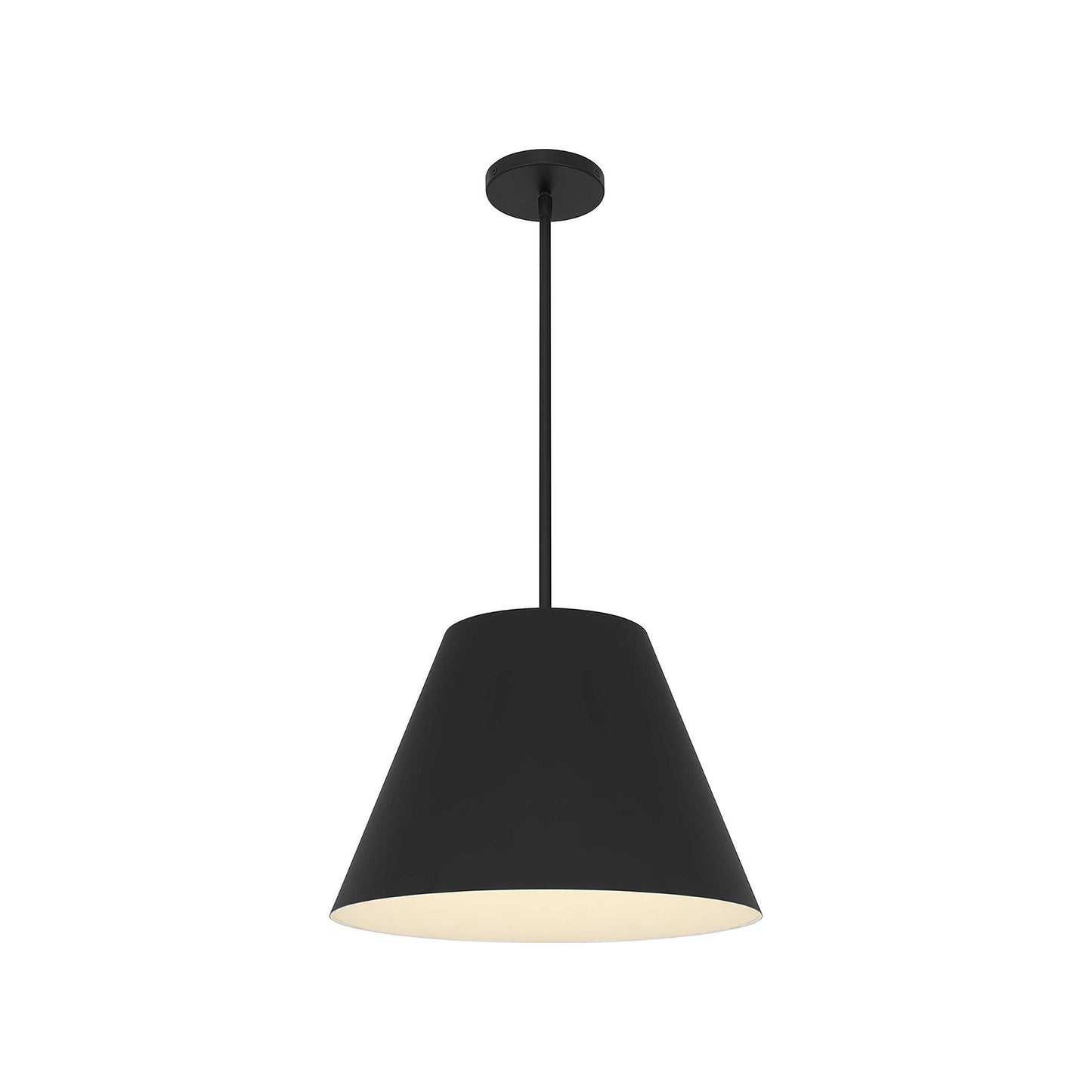 Jaz Outdoor LED Pendant Light in Sand Black (16-Inch).