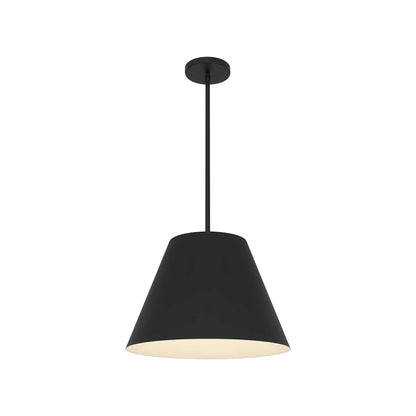 Jaz Outdoor LED Pendant Light in Sand Black (16-Inch).