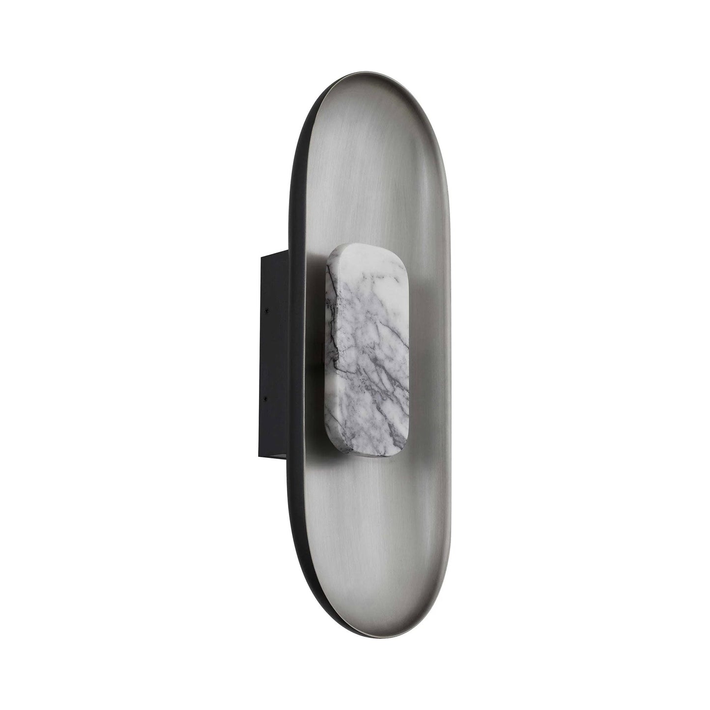 Marilyn Outdoor LED Wall Light in Brushed Aluminum.