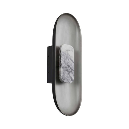 Marilyn Outdoor LED Wall Light in Brushed Aluminum.