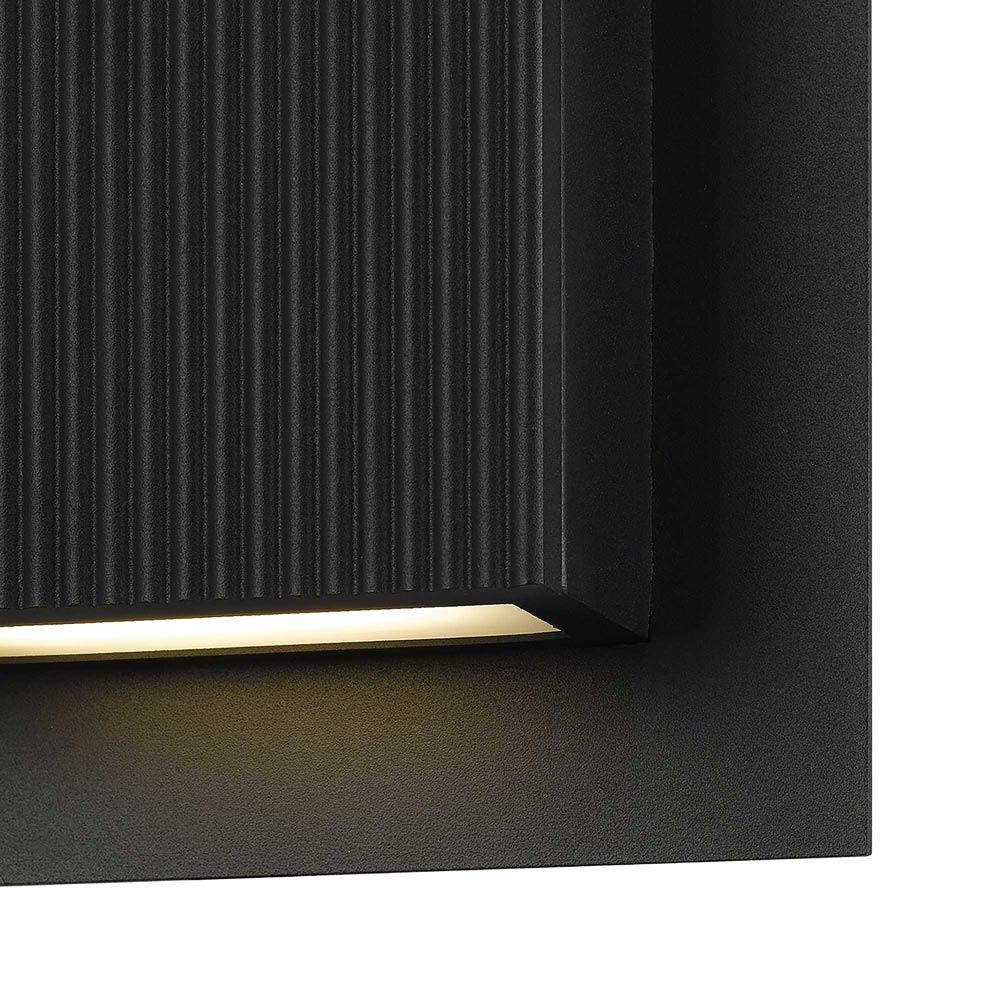 Miami Square Outdoor LED Wall Light in Detail.