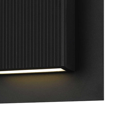 Miami Square Outdoor LED Wall Light in Detail.