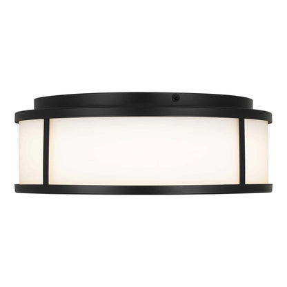 Panel Round Outdoor LED Flush Mount Ceiling Light (14-Inch).