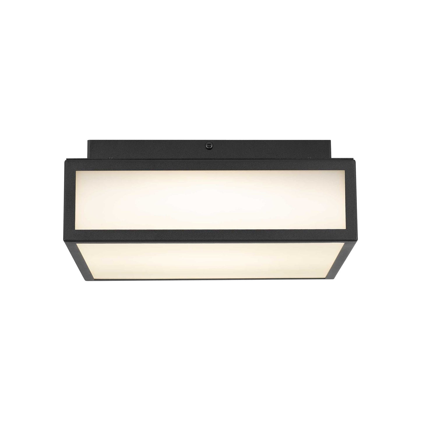 Panel Square Outdoor LED Flush Mount Ceiling Light (10-Inch).