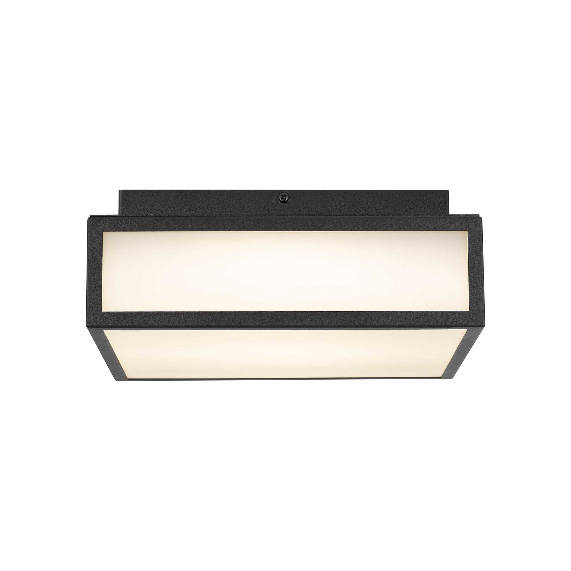 Panel Square Outdoor LED Flush Mount Ceiling Light (10-Inch).