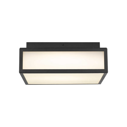 Panel Square Outdoor LED Flush Mount Ceiling Light (10-Inch).