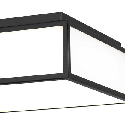 Panel Square Outdoor LED Flush Mount Ceiling Light in Detail.