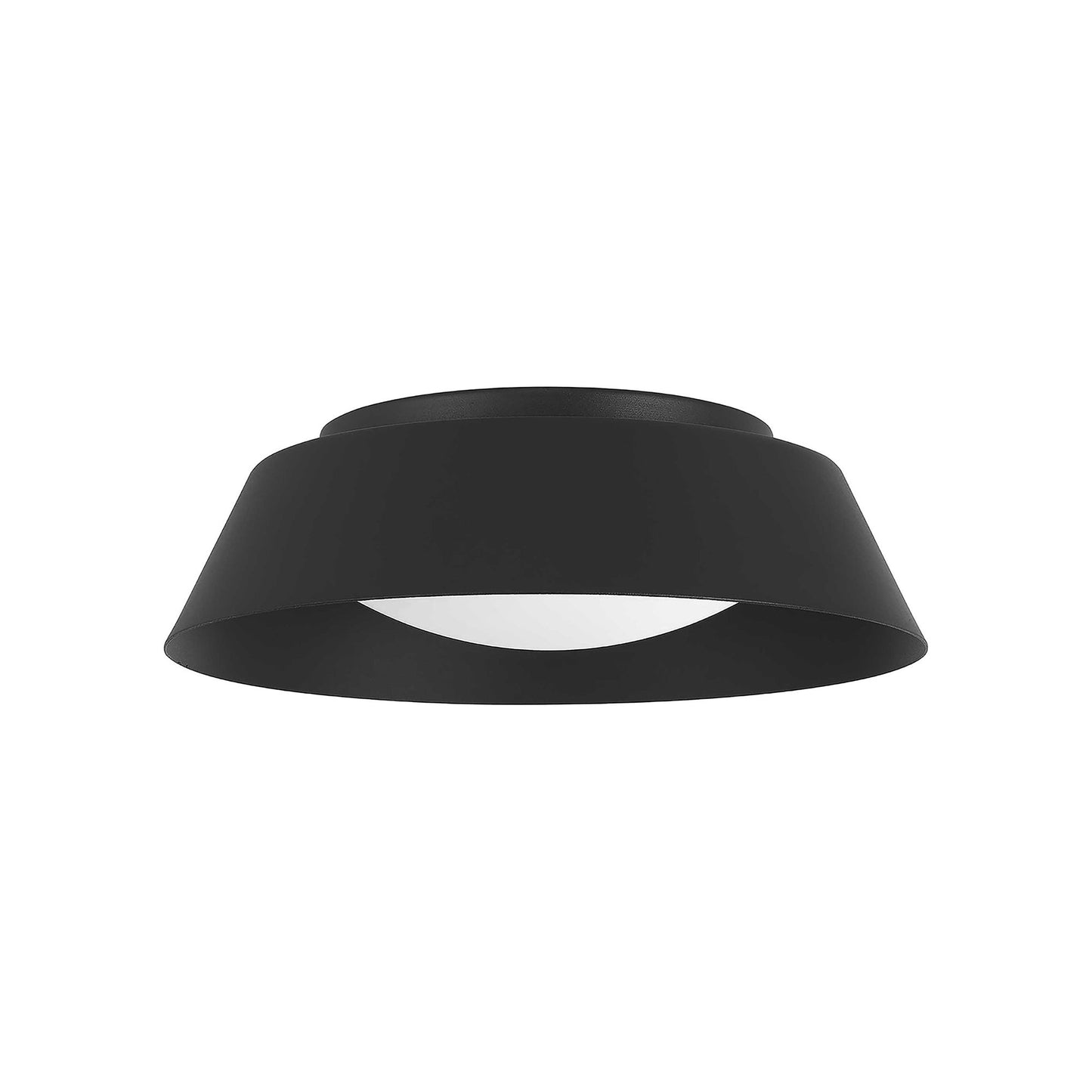 Pez Outdoor LED Flush Mount Ceiling Light in Sand Black (11-Inch).